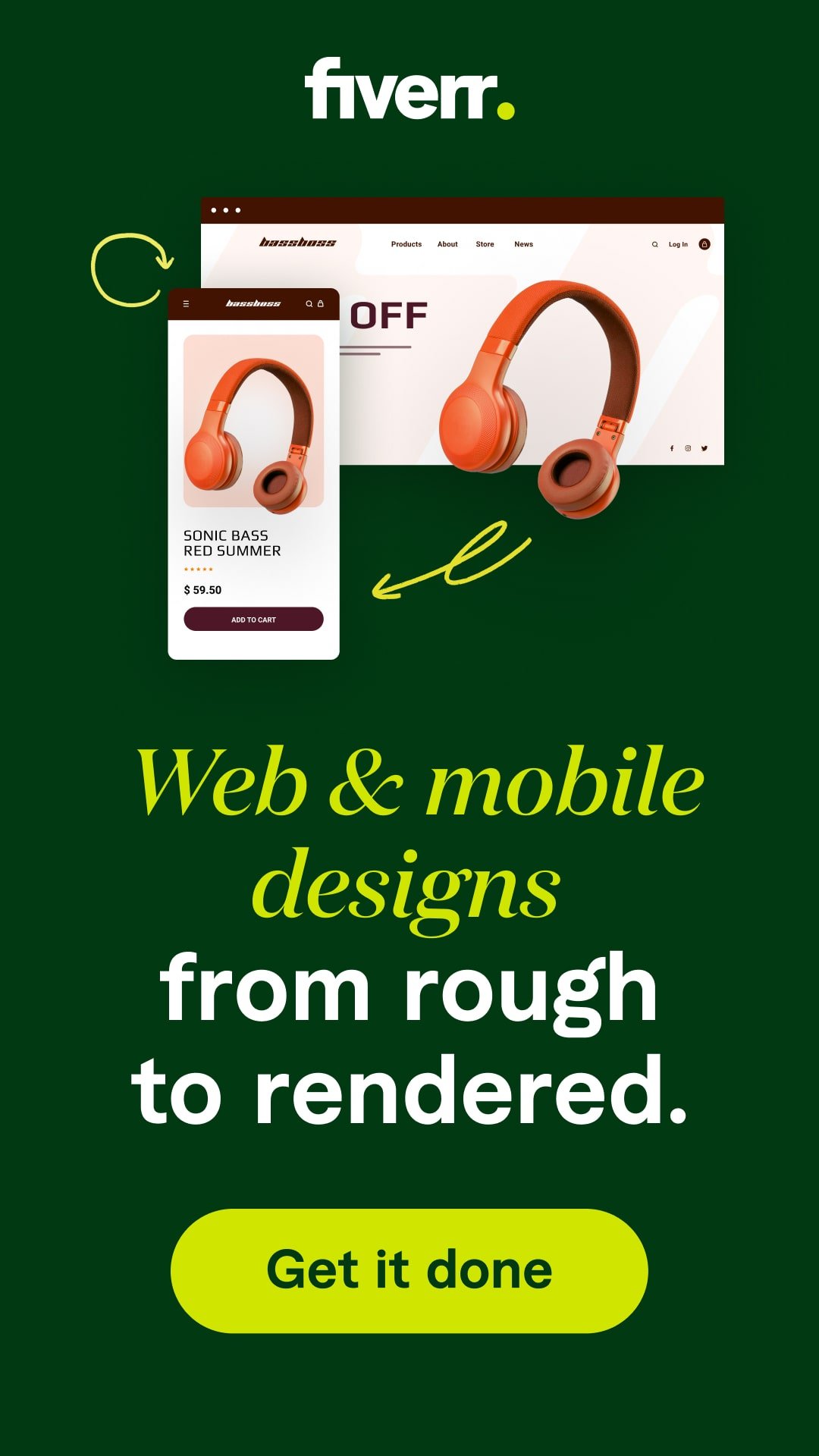 Fiverr Web and Mobile Ad