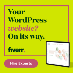 Fiverr WordPress Ad